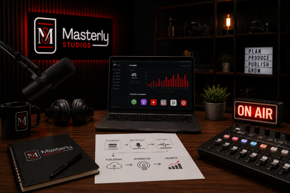 podcast set up
