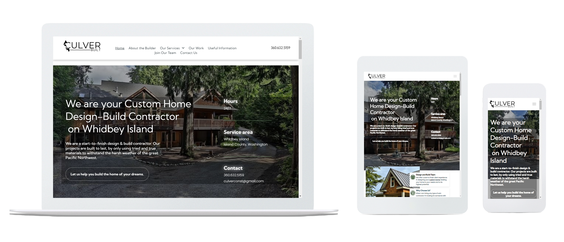 Culver Construction website