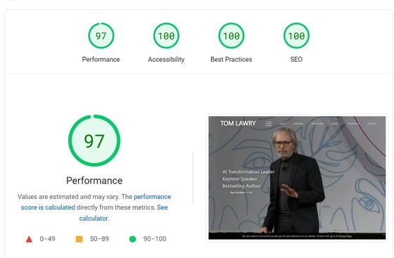 Whidbey Web Design creates websites that offer unparalleled perfromance, backed by verified Google test data.