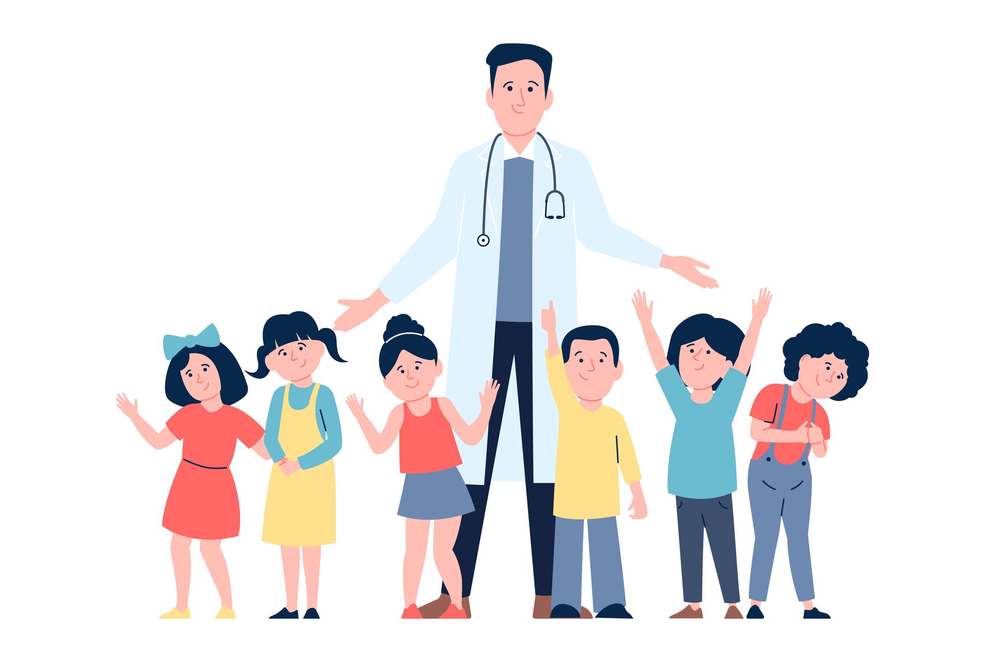 Doctor holding hand of patient