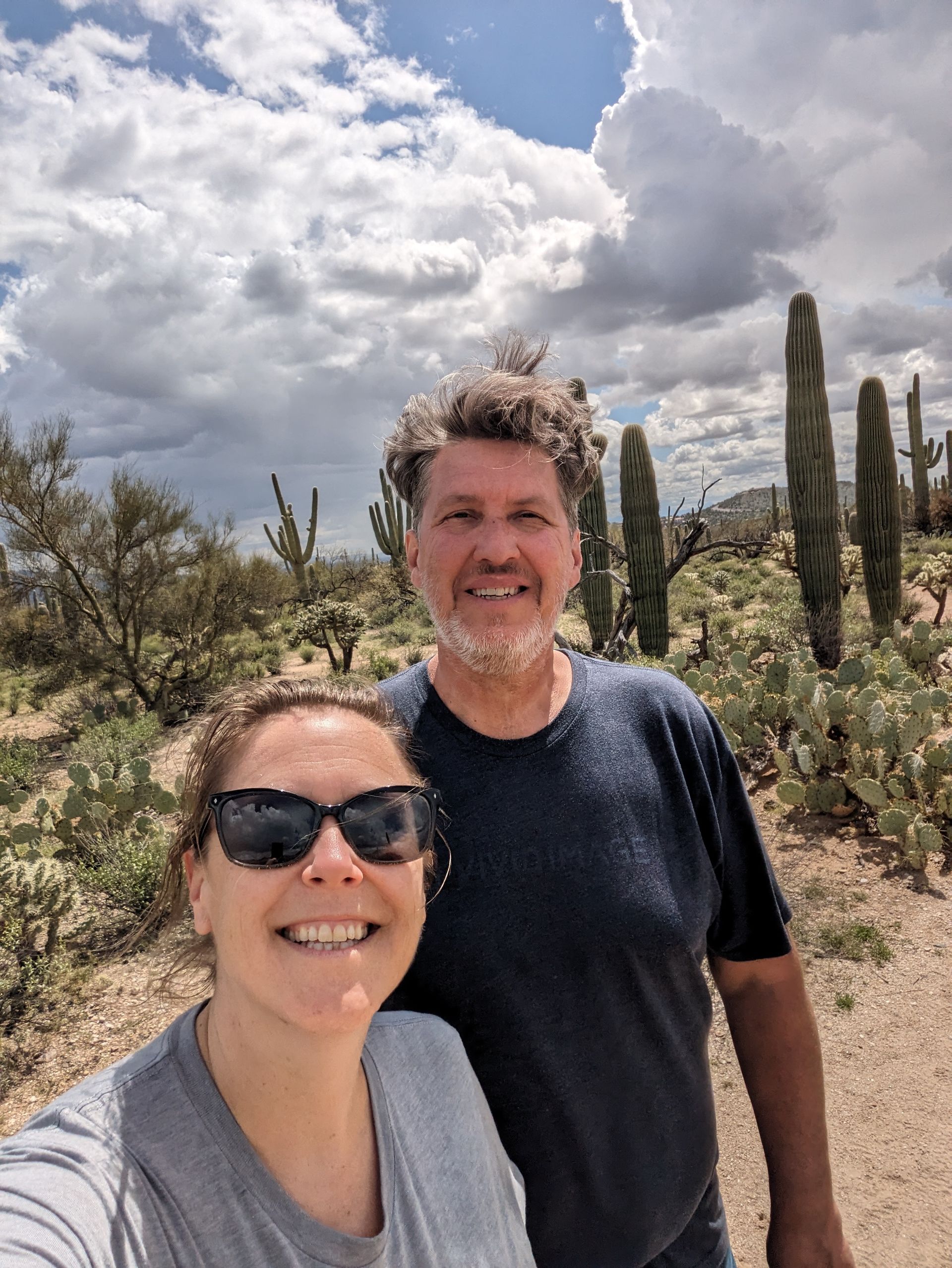 hiking in Sabino canyon