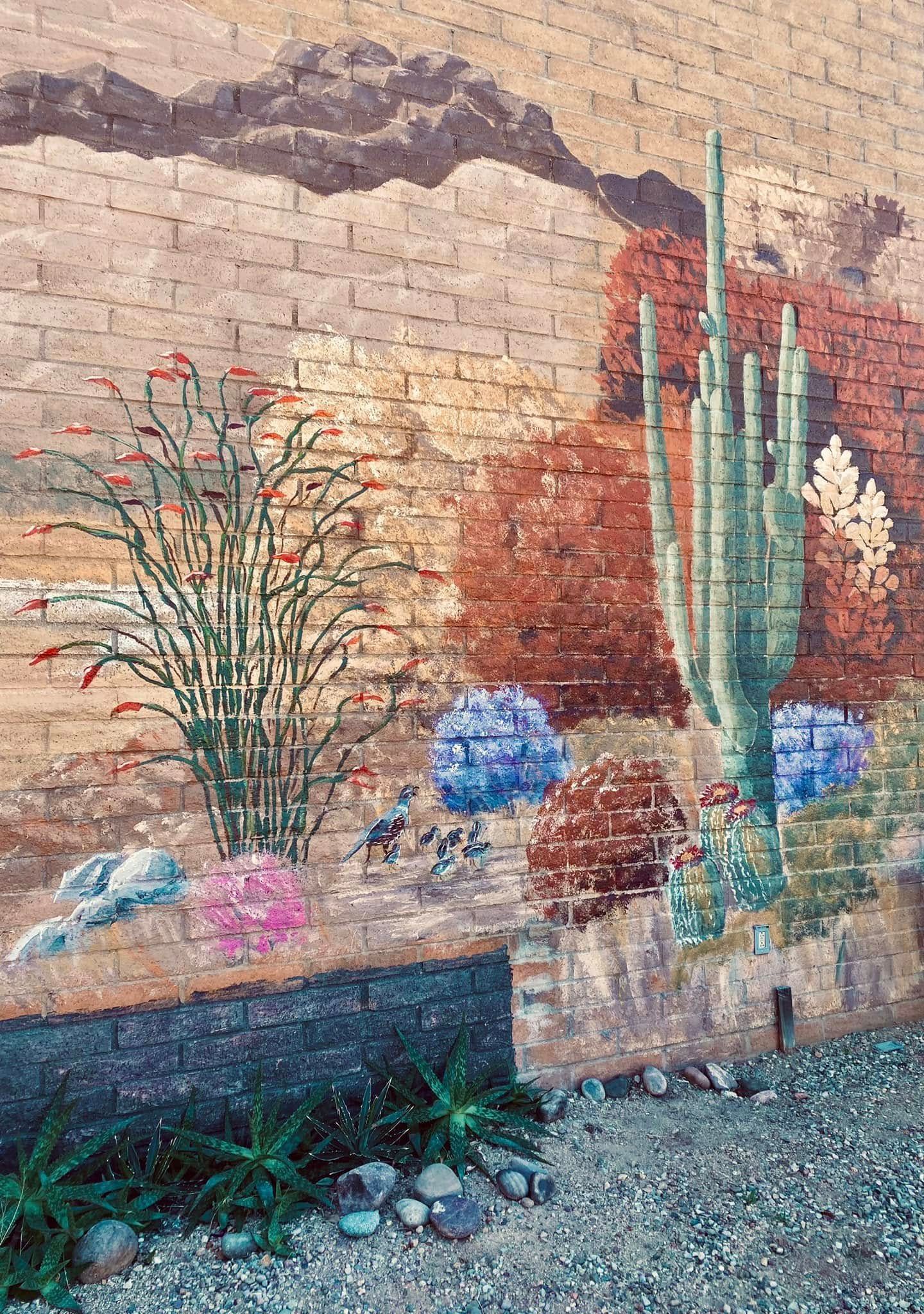 cactus mural