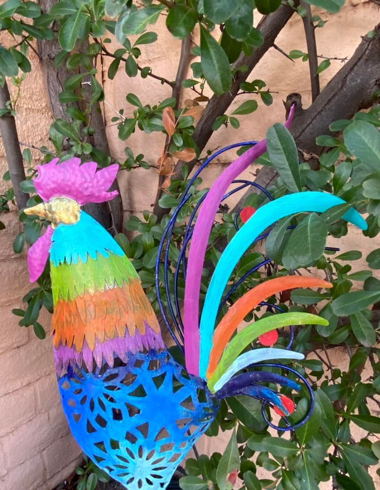 painted chicken