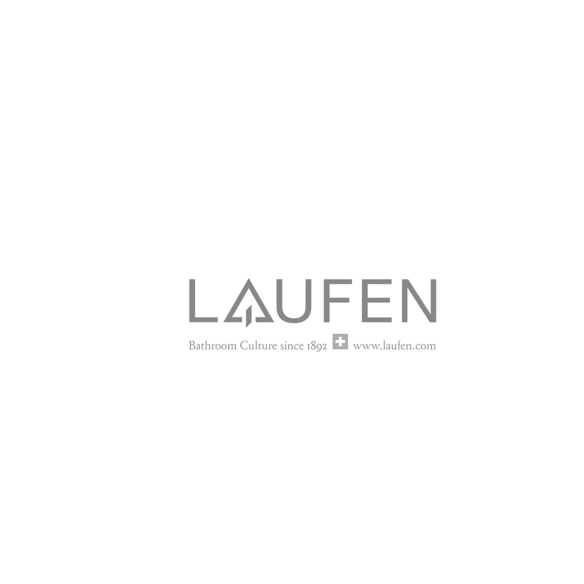 A logo for a company called laufen on a white background.
