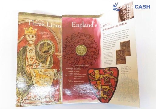 Book cover of a crowned figure in gold and blue, titled “A Coin for England.”