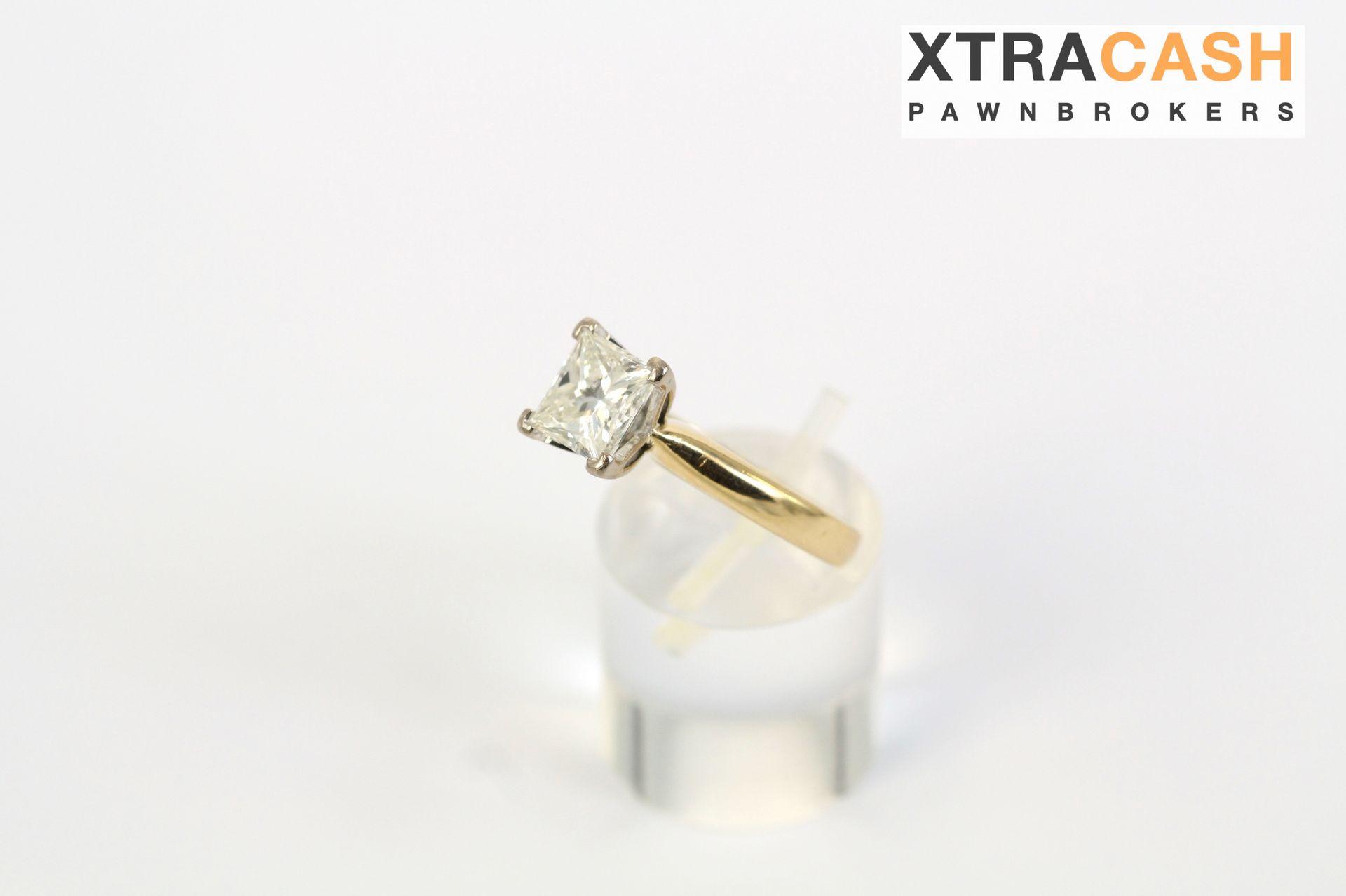 18ct Yellow Gold and White Gold 2.00ct Ring With Papers