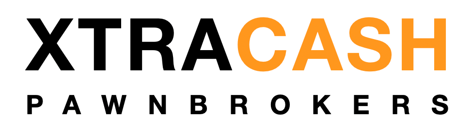 Xtracash Pawnbrokers logo with bold black text on a white background