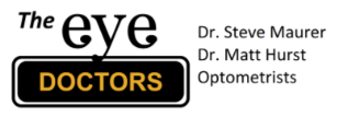 The eye DOCTORS logo with Dr. Steve Maurer and Dr. Matt Hurst, Optometrists