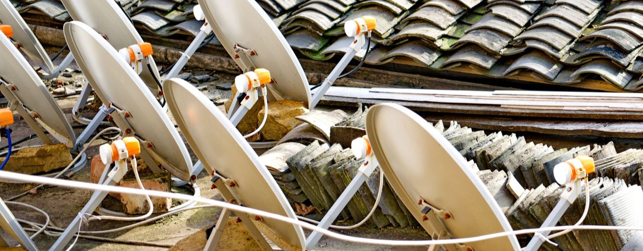 TV signal path through the roof