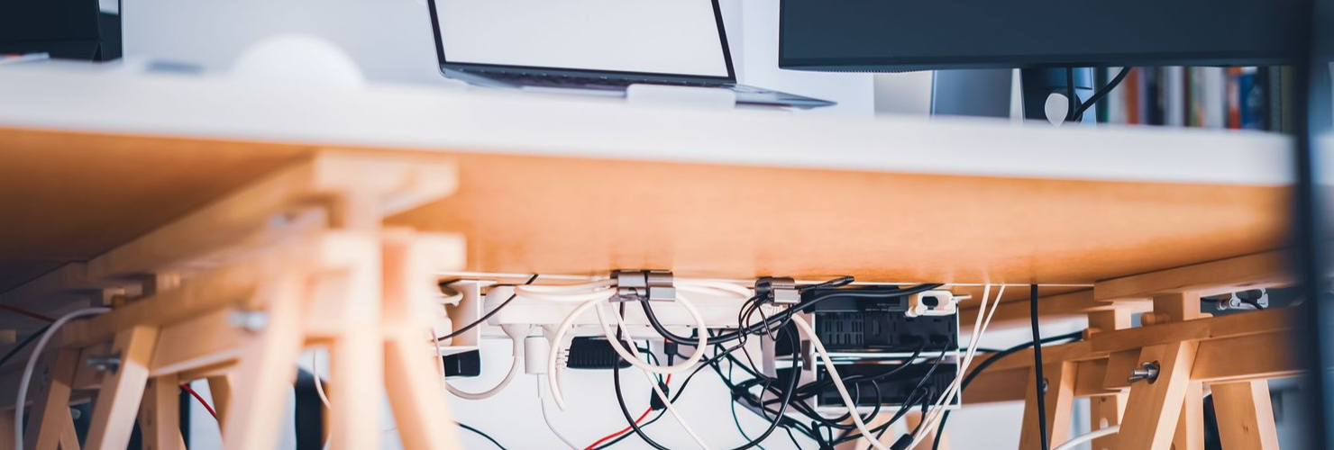 Messy Office Cable Installations