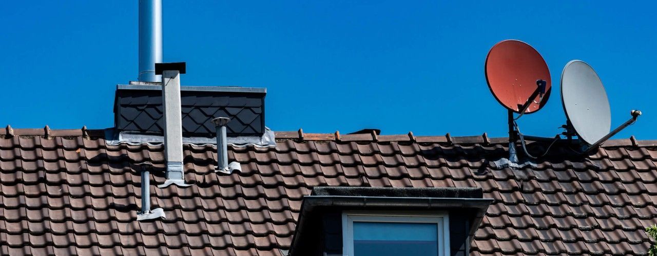 A professional shared TV aerials installation for apartment block