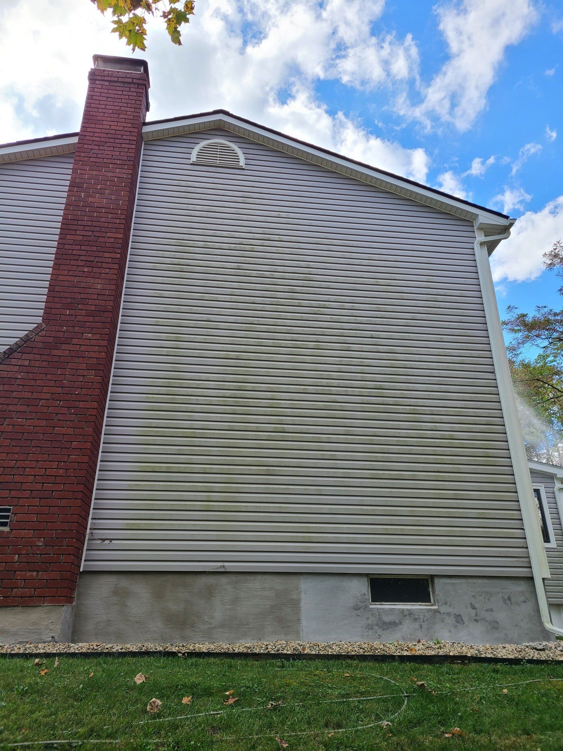 House Siding With Moss