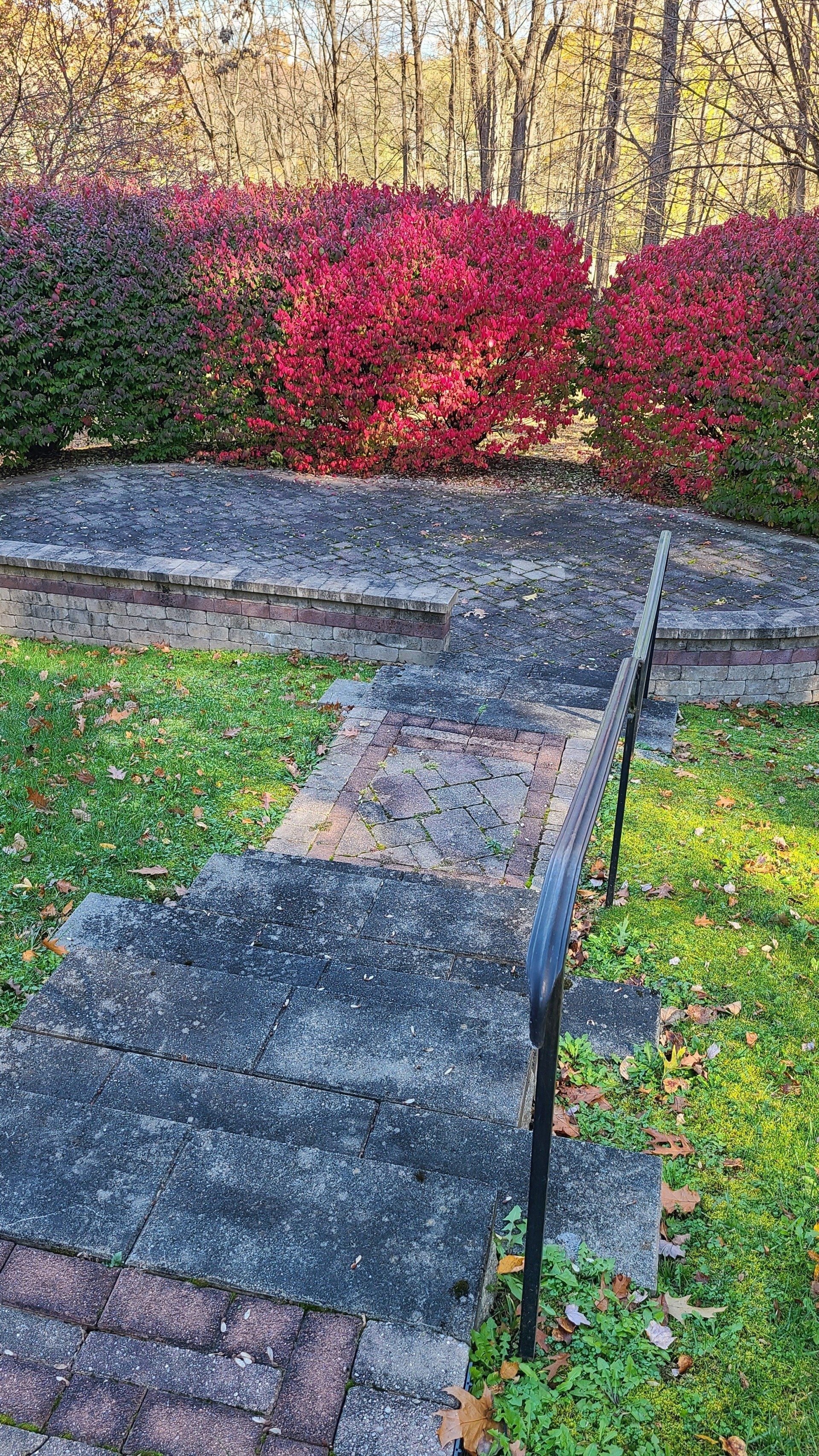 Stone Steps And Patio.