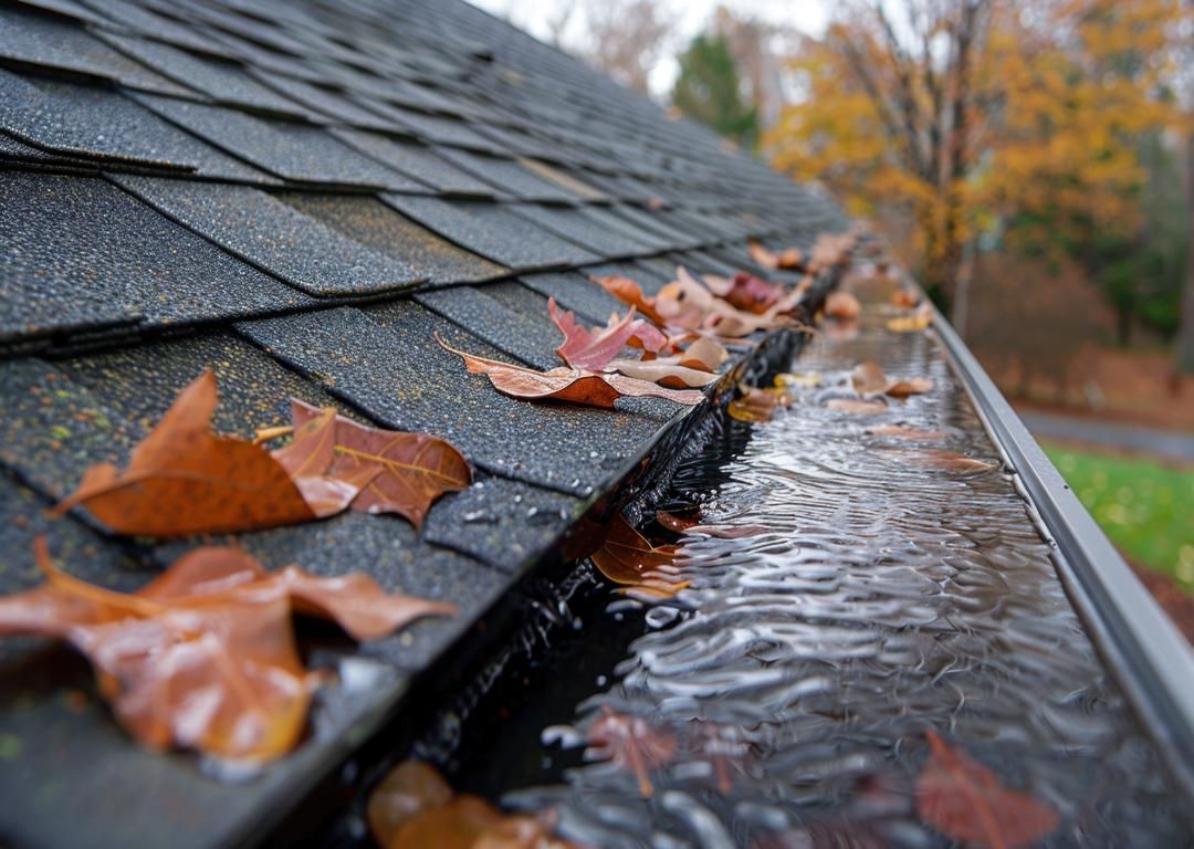 Prevent ice dams with gutter helmet