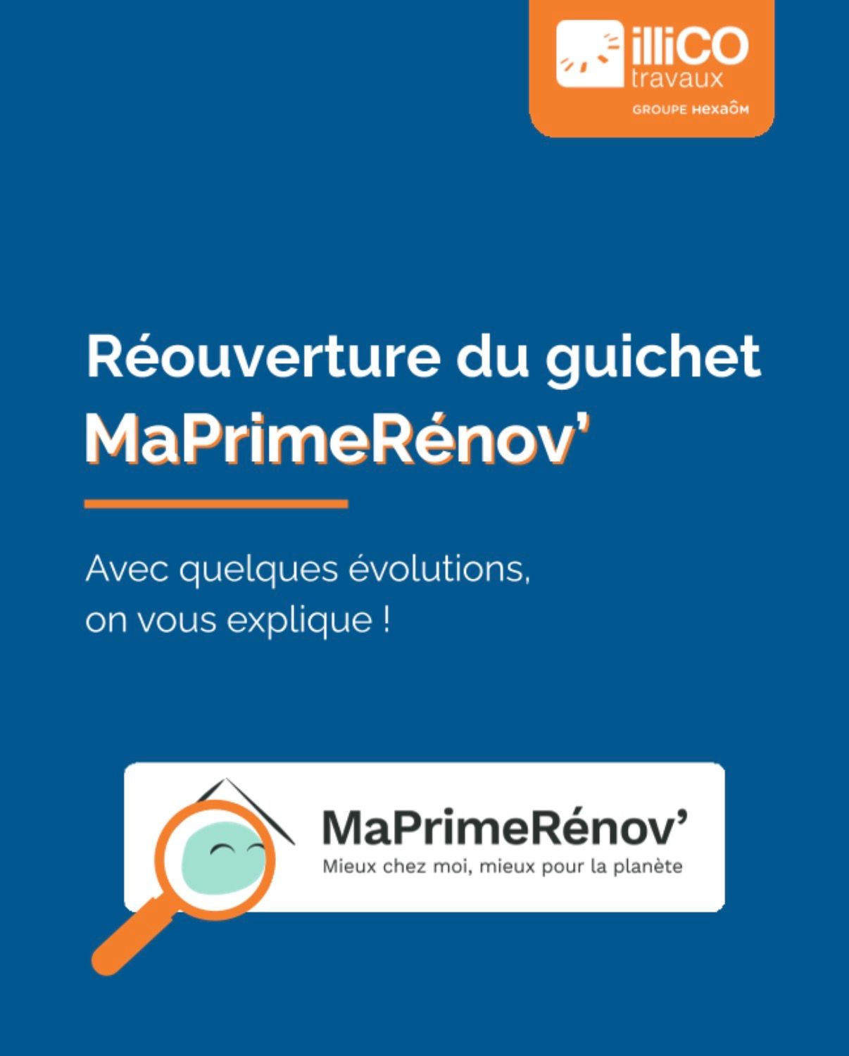 Réouverture du guichet ma prime renov