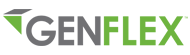 The Genflex company logo, featuring the word