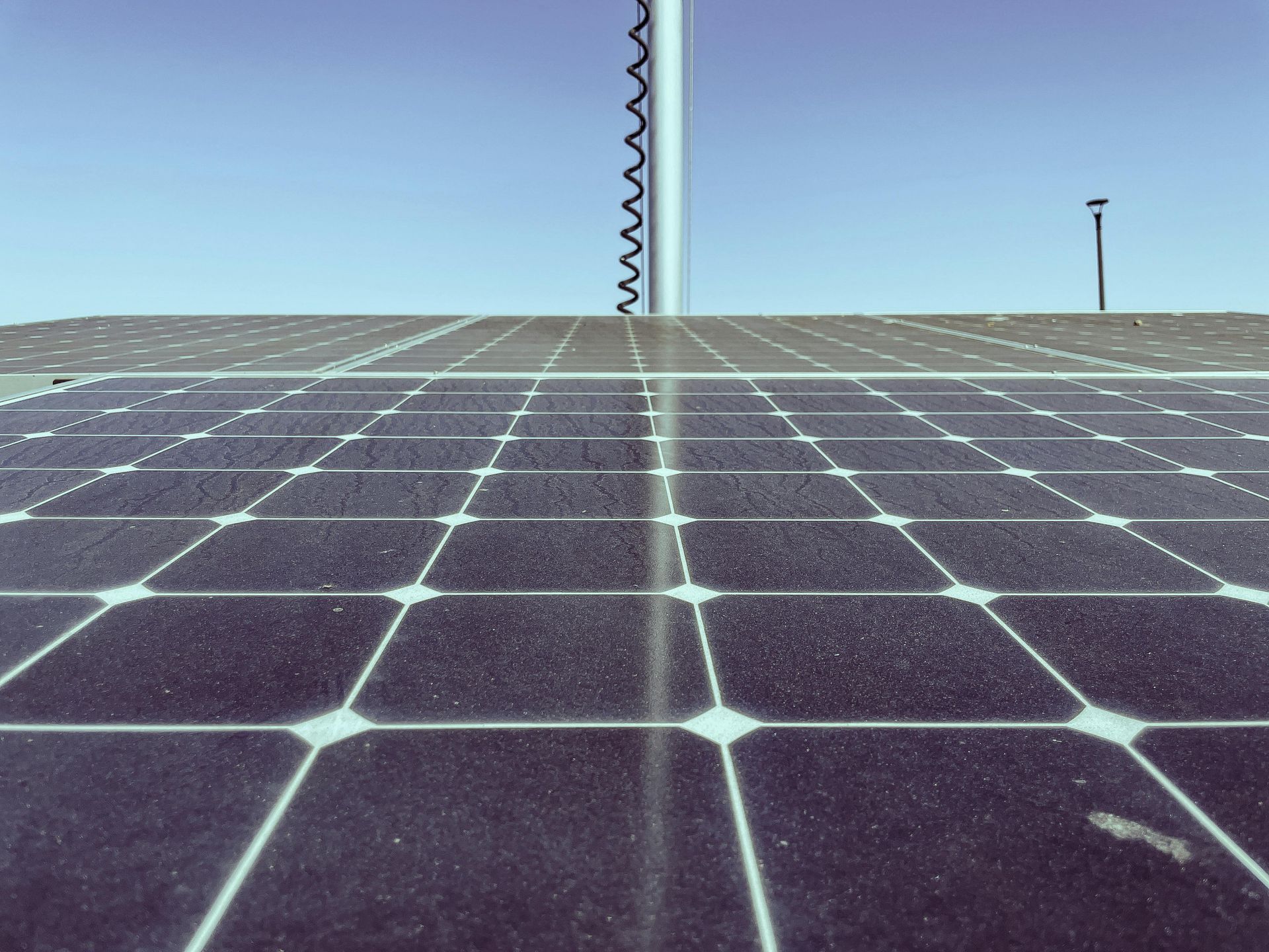 dusty solar panels