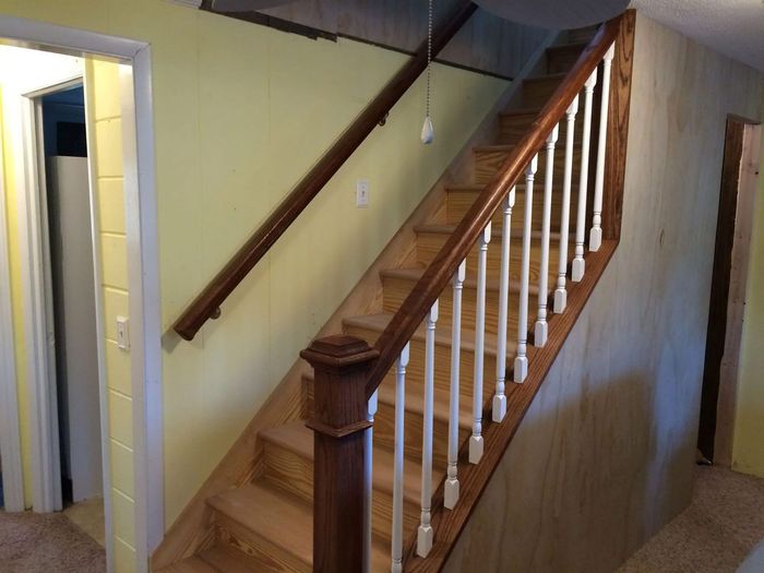 Home with Wooden Stairs