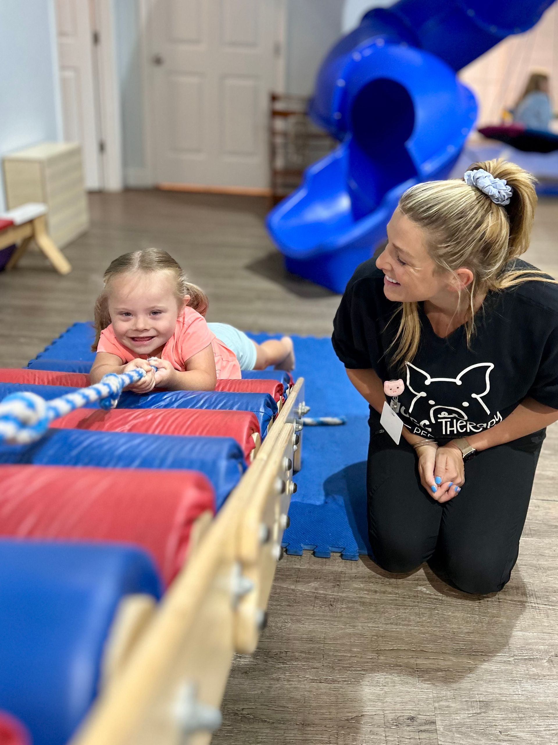 Child in Hogg Therapy Pediatrics Gym in Berea Kentucky