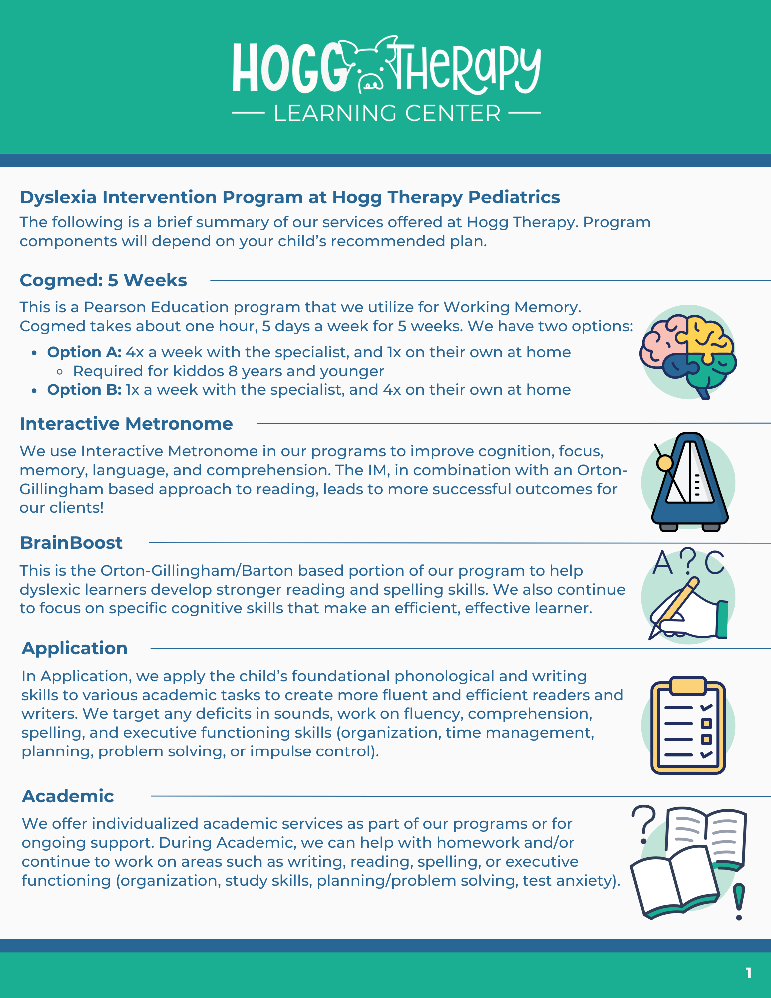 Hogg Therapy Pediatrics Dyslexia Intervention Information