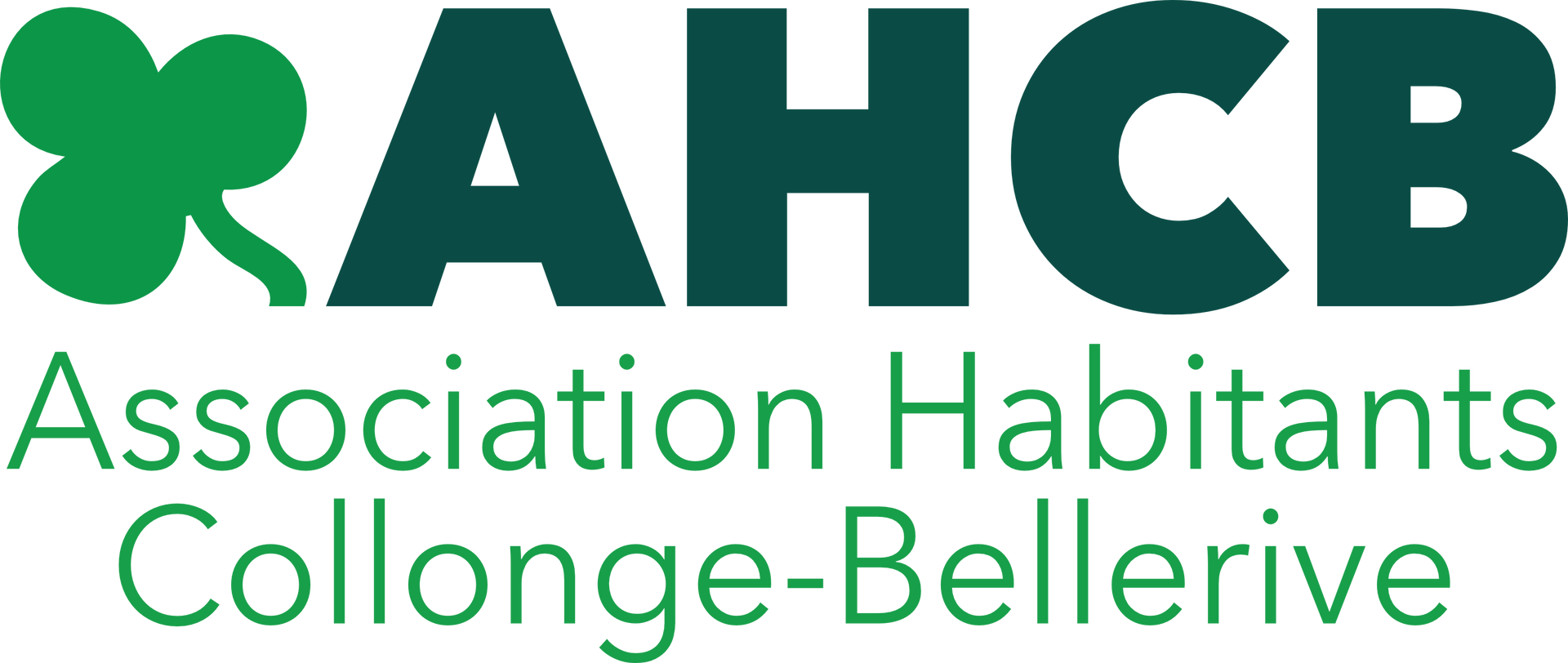 Le logo de l'association habitants collonge bellerive est vert et noir.