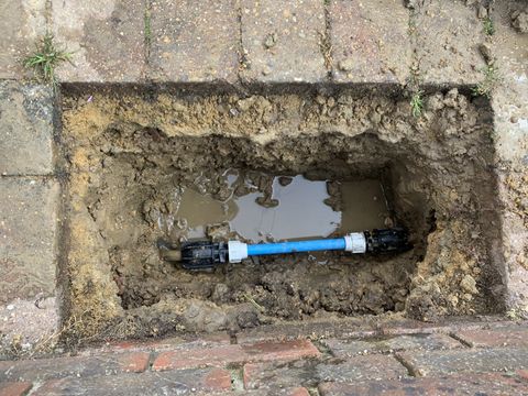Pipe installation via moling