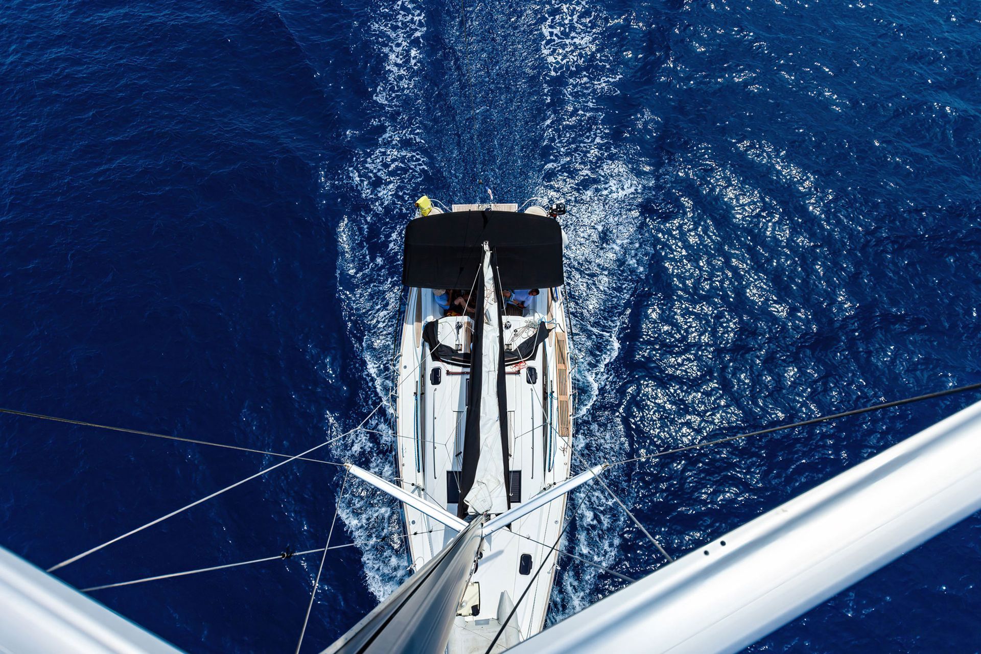 High Angle View From Mast — Bokeelia, FL — TowBoatUS Charlotte Harbor High Angle View From Mast — Bokeelia, FL — TowBoatUS Charlotte Harbor