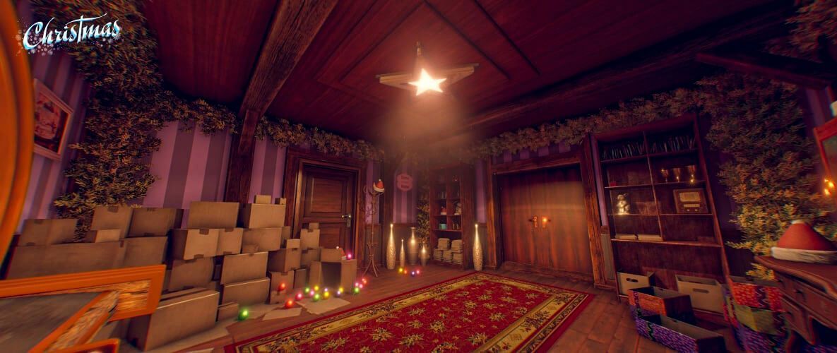 Soba djeda božičnjaka u virtual reality avanturi Christmas