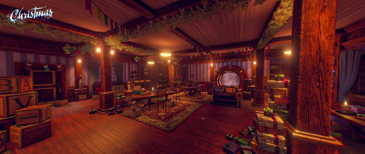 Izgled radnje djeda Božičnjaka u Virtual reality avanturi Christmas