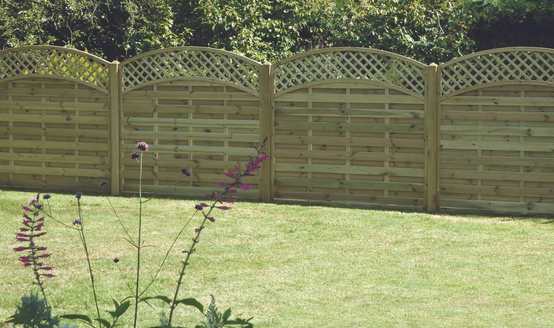 Harrogate Premier Fencing - fence repair Arched Lattice Top Fencing