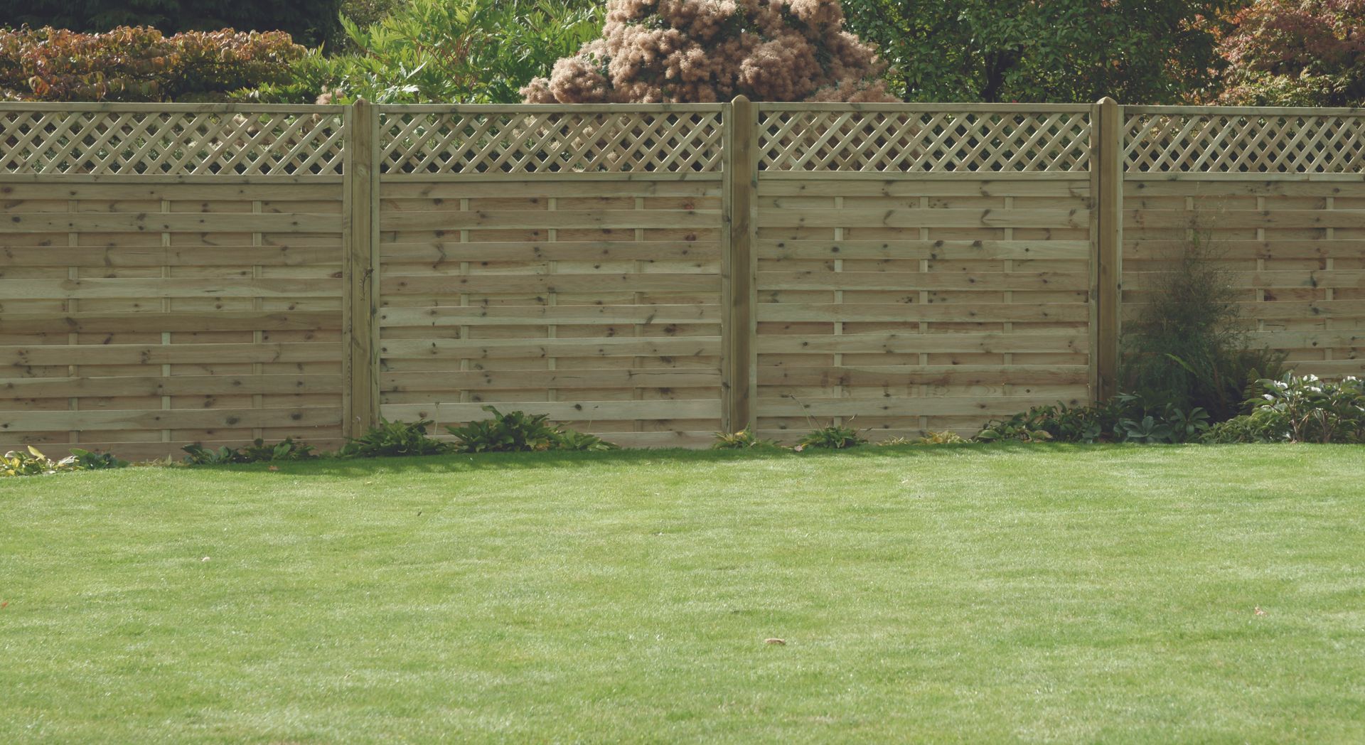 Horizontal Lattice Top Fencing