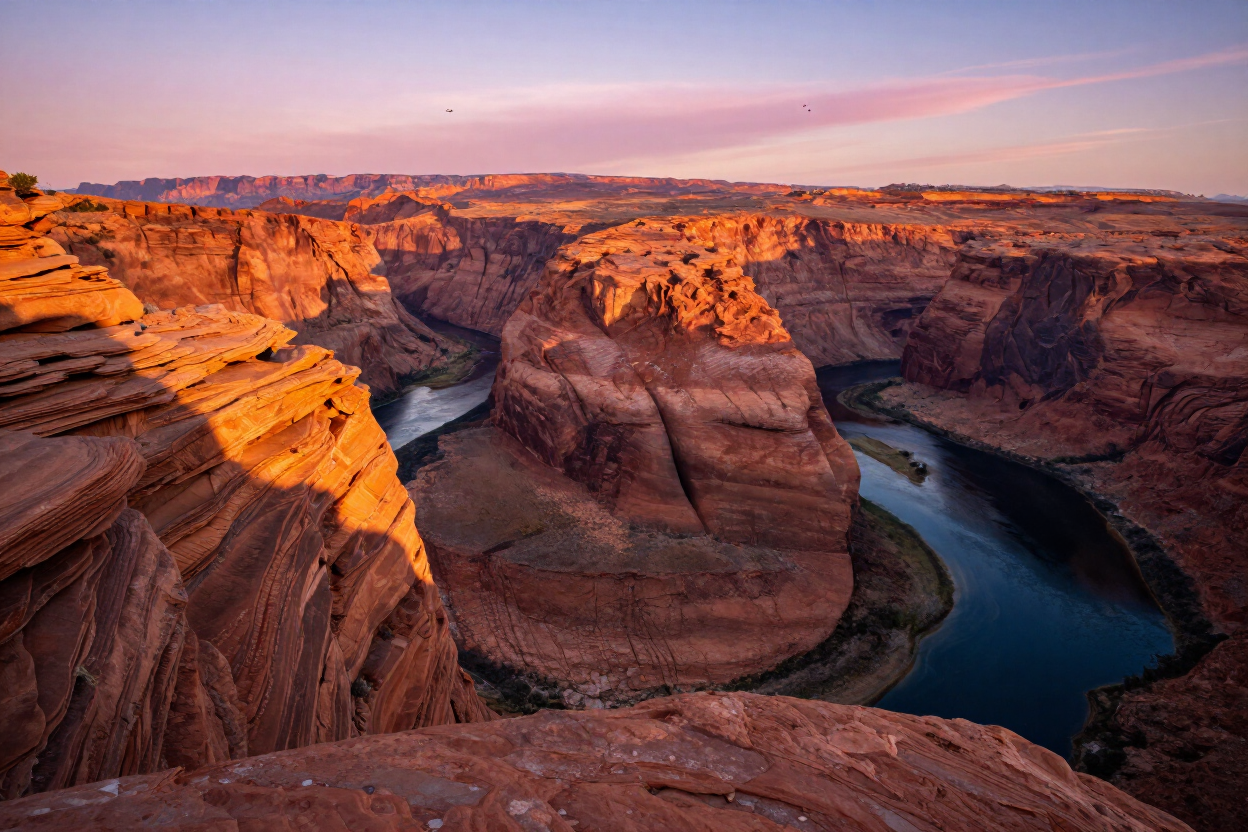 Dead Horse Point State Park mesa above Colorado River