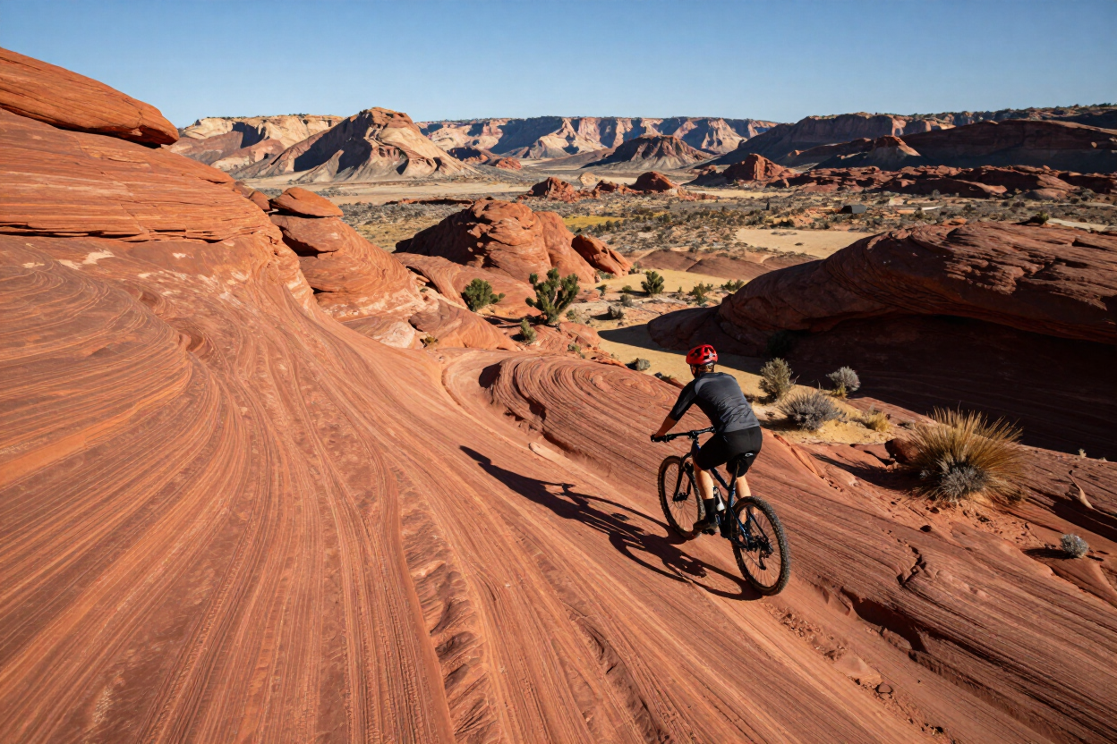 Sand Flats Recreation Area Slickrock Bike Trail near Moab