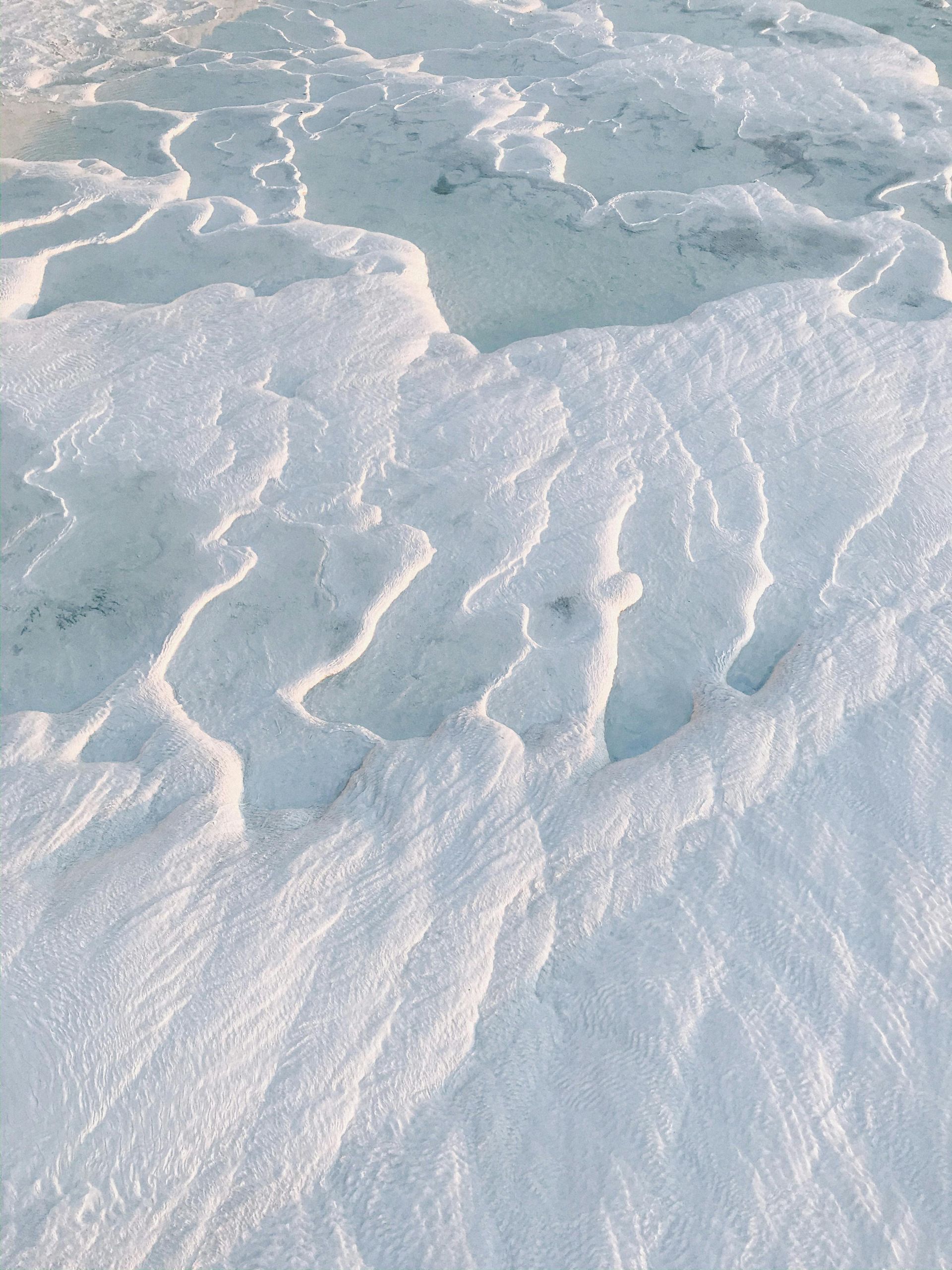 Pamukkale day tour from Izmir showing white travertine terraces