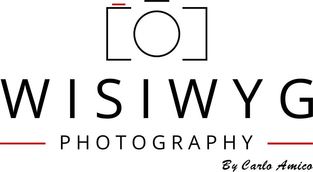 WISIWYG Photography logo with a camera icon and black text with red accents