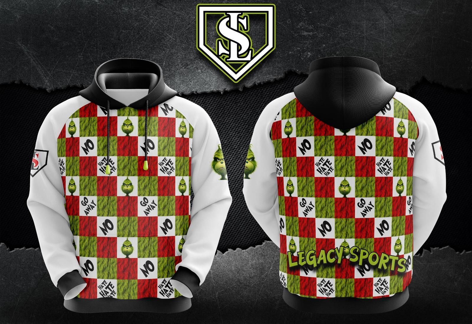 Legacy Hoodie - Grinch checker pattern