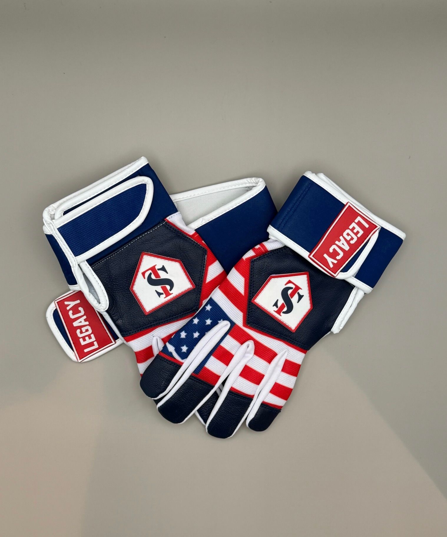 Legacy batting gloves red/white/blue