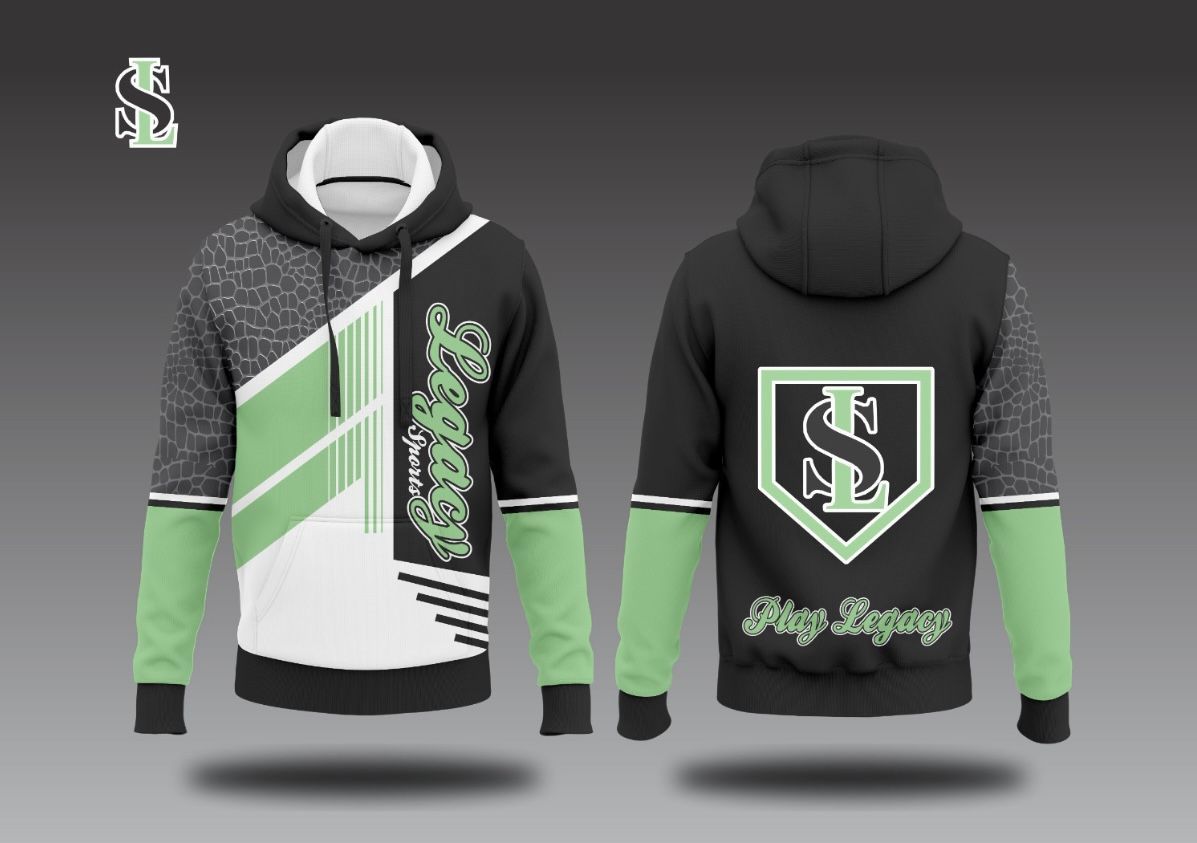 Legacy Hoodie - mint green/white/black