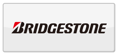 the bridgestone logo is on a white background .