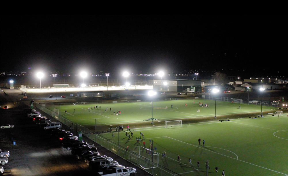 Sozo Sports facility interior at night