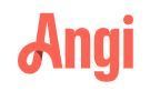 Angi logo, red text on a white background.