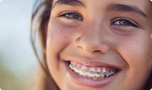 Young girl with braces in Beachwood Ohio