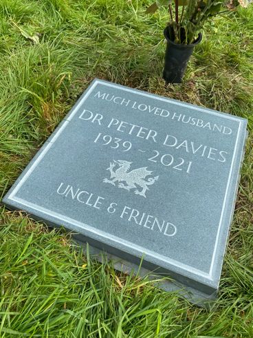 Headstone carving