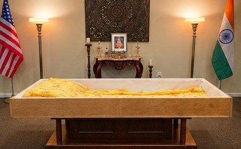 Traditional wood-base platform in a light tan finish