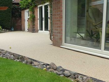 Golden resin bound pathway.