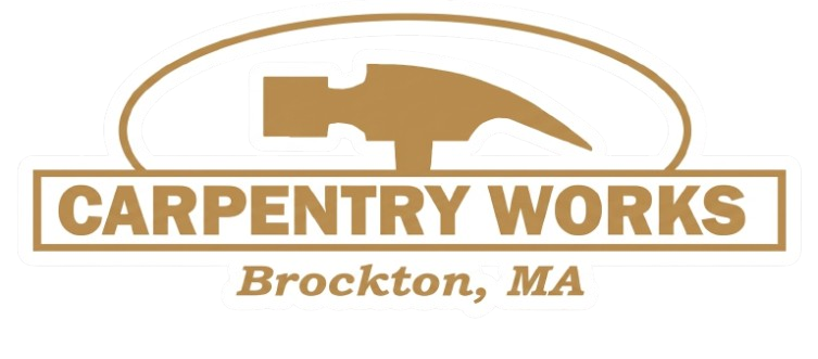 Carpentry Works logo with wood plane graphic and text &ldquo;Brockton, MA&rdquo;