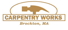 Carpentry Works logo with wood plane graphic and text &ldquo;Brockton, MA&rdquo;