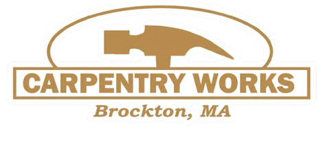 Carpentry Works logo with wood plane graphic and text &ldquo;Brockton, MA&rdquo;