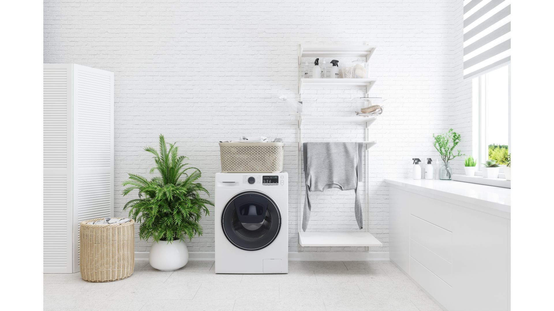 Washing machine in a new laundry - Laundry Renovations Gold Coast