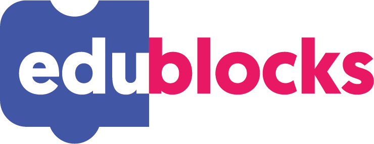 The EduBlocks logo, featuring the text